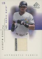 2001 SP Game-Used Authentic Fabric #FM Fred McGriff Baseball Card