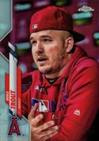 2020 Topps Chrome #1 Mike Trout Ssp Baseball Card