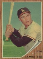 1962 Topps #176bGT Eddie Yost Green Tint-Batting Baseball Card