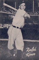 1947 Bond Bread Exhibit # Ralph Kiner Baseball Card