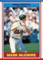 1989 Topps American Baseball #51 Mark Mcgwire Baseball Card