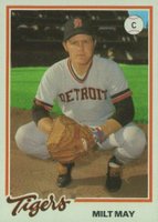 1978 Burger King Tigers #2 Milt May Baseball Card