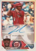 2023 Topps Chrome Update Autograph #ACJDO Jeter Downs Refractor Baseball Card
