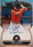 2023 Bowman Mega Box Chrome Prospect Autographs #DGT Drew Gilbert Baseball Card