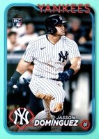 2024 Topps #60 Jasson Dominguez Aqua Baseball Card