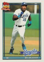 1991 Topps Tiffany #600 Bo Jackson Baseball Card