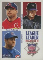2000 Fleer #4 McGwire/Williams/Sosa Baseball Card