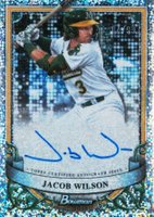 2024 Bowman Sterling Prospect Autographs #PAJW Jacob Wilson Speckle Refractor Baseball Card
