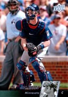 2010 Upper Deck #306 Joe Mauer Baseball Card