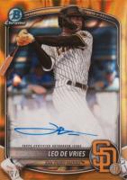 2025 Bowman Chrome Prospect Autographs #CPALD Leo de Vries Gold Lava Baseball Card