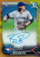 2016 Bowman Draft Chrome Draft Picks Autographs #CDABOB Bo Bichette Gold Refractor Baseball Card