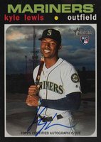 2020 Topps Heritage Real One Autograph #KL Kyle Lewis Baseball Card