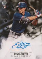 2024 Topps Baseball Stars Autographs #BSA2EC Evan Carter Series 2-Black Baseball Card