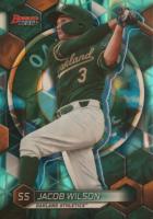 2023 Bowman's Best Top Prospects #TP9 Jacob Wilson Aqua Lava Baseball Card