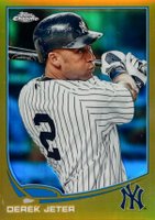 2013 Topps Chrome #10 Derek Jeter Gold Refractor Baseball Card