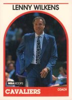 1989 Hoops #216 Lenny Wilkens No NBA Logo on Back Basketball Card