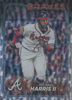 2024 Topps #243 Michael Harris II Silver Crackle Foil Board Baseball Card