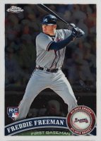 2011 Topps Chrome #173 Freddie Freeman Baseball Card