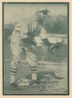 1931 Strip Card Hand Cut #24 Freddie Lindstrom Baseball Card