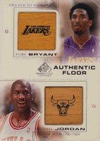 2000 SP Game Floor Authentic Floor Combo #C24 Kobe Bryant/Michael Jordan Basketball Card