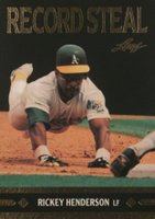 1991 Leaf Gold Rookies #BC26 Rickey Henderson Record Steal Baseball Card