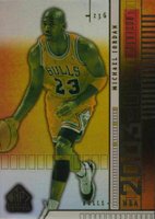 2003 SP Signature #9 Michael Jordan Gold Basketball Card