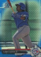 2017 Bowman Draft #BDC150 Vladimir Guerrero Jr. Chrome-Batting-Blue Refractor Baseball Card