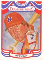 1984 Donruss #12 Ray Knight Diamond Kings-Steel Baseball Card