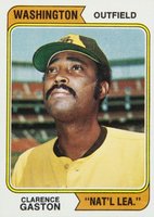 1974 Topps #364w Cito Gaston Washington Baseball Card