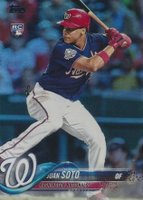2018 Topps Update #US300 Juan Soto Batting-Rainbow Foil Baseball Card