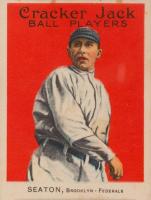 1914 Cracker Jack #100 Tom Seaton Baseball Card