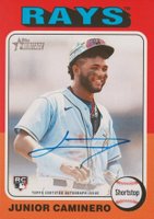 2024 Topps Heritage Real One Autographs #ROAJCA Junior Caminero Baseball Card