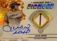 2023 Topps Pristine Around the Diamond Autograph Relic #ADRJSO Juan Soto Orange Baseball Card