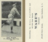 1916 Wares #195 Joe Wood Baseball Card