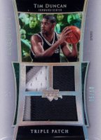 2004 UD Exquisite Collection Triple Patch #E3PTD Tim Duncan Basketball Card