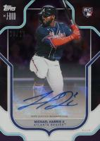 2023 Topps X Julio Rodriguez Show Out Collection #21A Michael Harris II Autograph-Purple Baseball Card