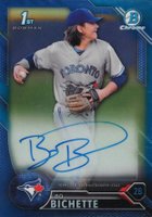 2016 Bowman Draft Chrome Draft Picks Autographs #CDABOB Bo Bichette Blue Refractor Baseball Card