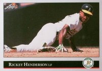 1992 Leaf #116 Rickey Henderson Baseball Card