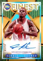 2023 Topps Finest Flashback Autographs #FLADRO Dennis Rodman Gold Refractor Basketball Card