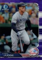 2019 Bowman Chrome #90 Aaron Judge Purple Refractor Baseball Card