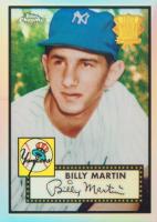2002 Topps Chrome 1952 Reprints #52R6 Billy Martin Refractor Baseball Card