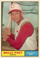 1961 Topps #378 Wally Post Baseball Card