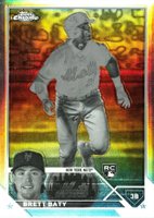 2023 Topps Chrome #204 Brett Baty Negative Refractor Baseball Card