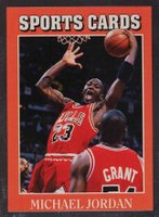 1991 Allan Kaye's Sports Cards News-Hand Cut #2 Michael Jordan Basketball Card