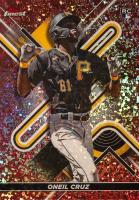 2022 Topps Finest #16 Oneil Cruz Rose Gold Mini Diamond Refractor Baseball Card