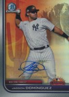 2023 Bowman Chrome 2022 AFL Fall Stars Autograph #AFLS1 Jasson Dominguez Baseball Card
