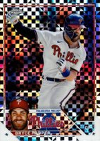 2023 Topps Chrome #3 Bryce Harper X-Fractor Baseball Card