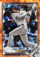 2021 Bowman Draft Chrome Sapphire Edition #BDC47 Bobby Witt Jr. Orange Baseball Card