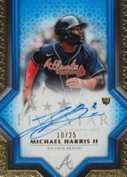 2023 Topps Five Star Autographs #FSAMHA Michael Harris II Blue Baseball Card