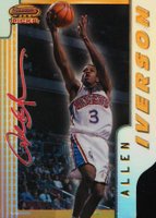 1996 Bowman's Best Picks #BP9 Allen Iverson Refractor Basketball Card
